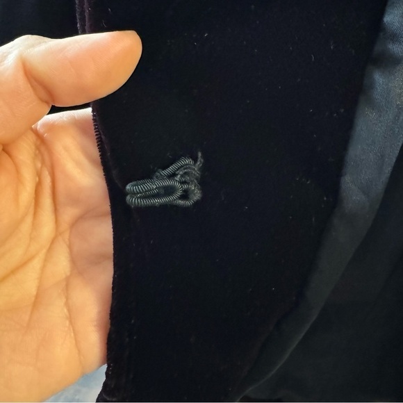 Vintage Karen Okada For David Howard Iridescent Velvet Waterfall Coatigan Med - Picture 6 of 10